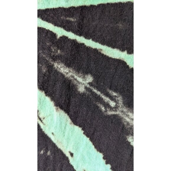 Queen T-shirt Men Besties Donald & Daisy Tie Dye Green Knit Crew Painted Size L - Picture 7 of 9